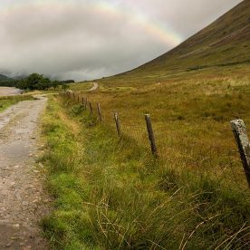 fence and path on west highland way, near Glasgow, Scotland